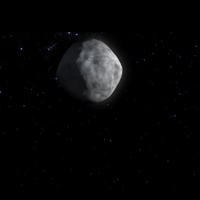 Image of Bennu asteroid in space