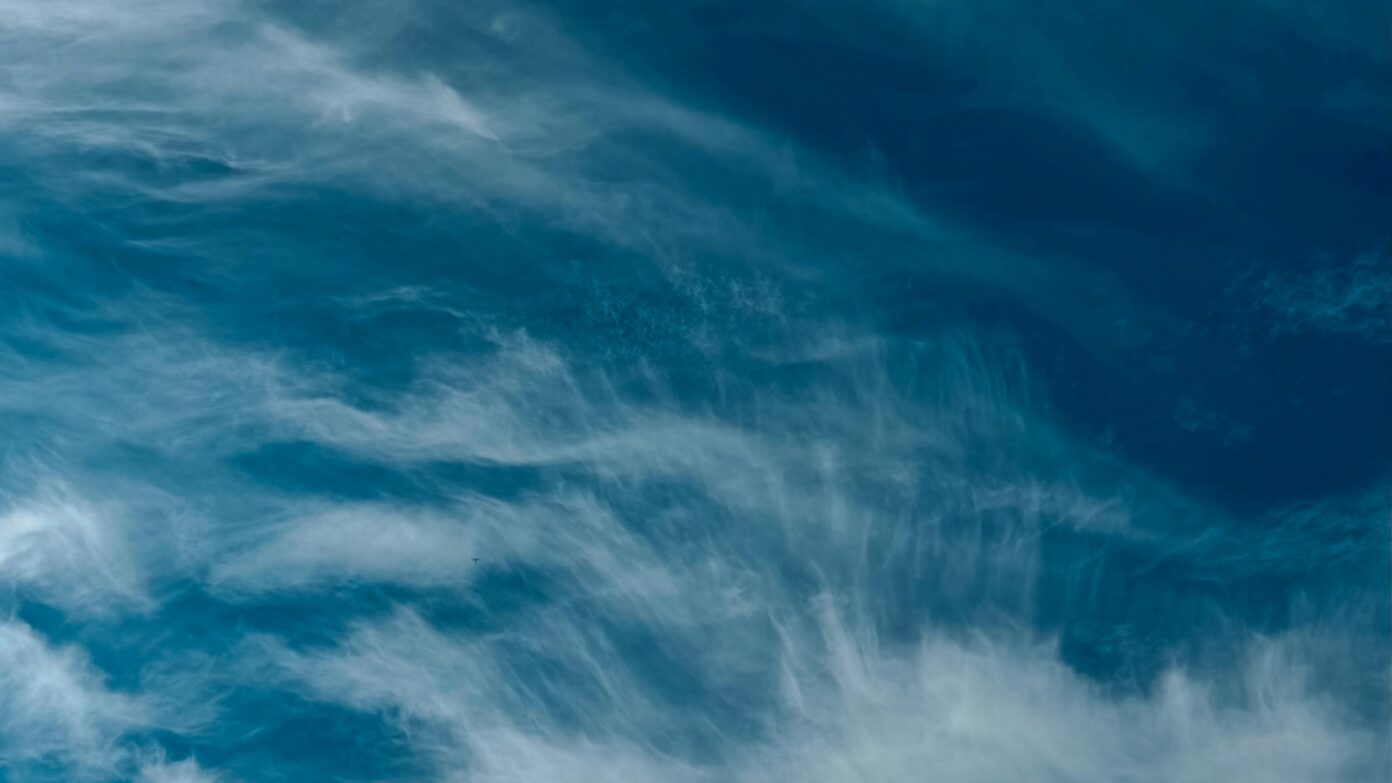 Image of blue sky with white clouds